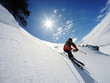 Skier in high mountains Skier in high mountains