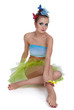 model with butterfly bodyart model with butterfly bodyart