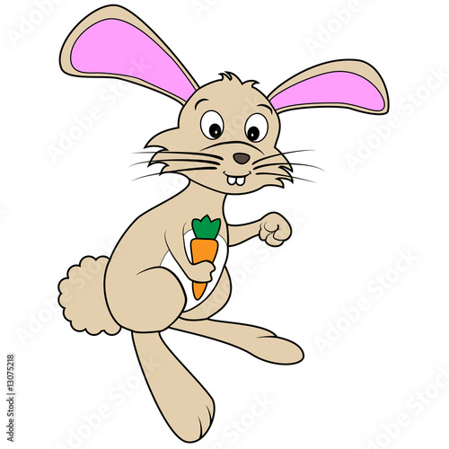 happy easter bunny cartoon. cute easter bunny cartoon