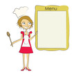 femme menu toque