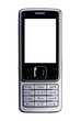 Cell phone isolated on white background