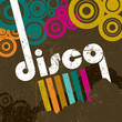 Retro disco style.