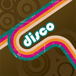 Retro disco style.