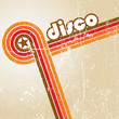 Retro disco style.