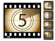 Film countdown with shadows