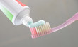 Paste and toothbrush