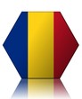 roumanie drapeau hexagone romania flag
