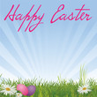 Happy Easter background with copy-space