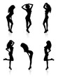 Naked silhouettes.