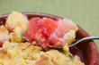 Rhubarb crumble