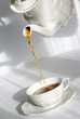 Pouring fresh tea.