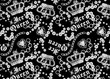 Ice queen seamless wallpaper