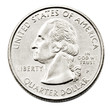 Close-Up Of Us Quarter Dollar