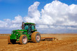 tractor at field