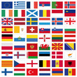 set of vector flags of all european countries set of vector flags of all european countries