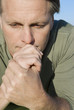 pensive looking man. pensive looking man.