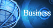 Business commerce fond bleu