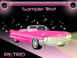 Shining retro car Shining retro car