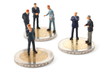 business man and money isolated