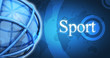Sport splash fond bleu