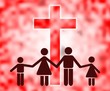 Illustration: Christian family Christian family