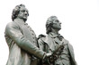 Goethe und Schiller Denkmal, Weimar,Deutschland, Europa