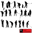 golf silhouettes collection