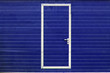 simple door in colored wall