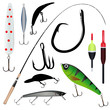 fishing rod, hook