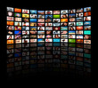 Photo en ligne au meilleur prix HD TVs showing movie - all images are in my portfolio