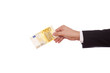 money in hands