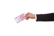 money in hand