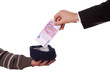 beggar and businessman