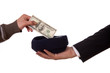 beggar and businessman