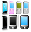 Set of vector moder mobile phone. Set of vector moder mobile phone.
