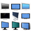Set of vector plasma lcd tv display Set of vector plasma lcd tv display