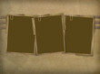 Three sheets for announcement on the abstract background Three sheets for announcement on the abstract background