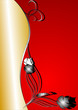Abstract red and gold background Abstract red and gold background