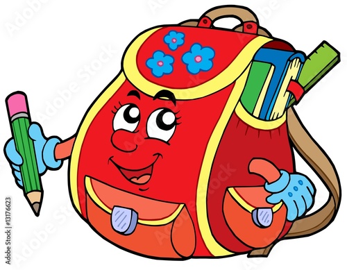  School Bags on Red School Bag    Klara Viskova  13176623   See Portfolio