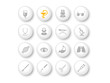 Medical and health care vector icons, part 2