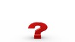 Red Question Mark Bouncing