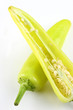 half cut yellow chilies
