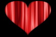 Red flowing heart