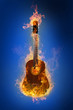 red guitar