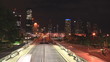 A city motorway in time lapse