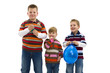 Happy children with toy balloon