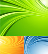 three vector striped  backgrounds. Elements for design