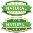 Natural product, food, or service vector packaging label