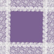cadre violet et dentelle