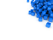 blue cubes